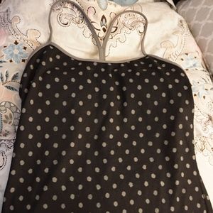 Lululemon Power Y tank Color: Black with grey dots